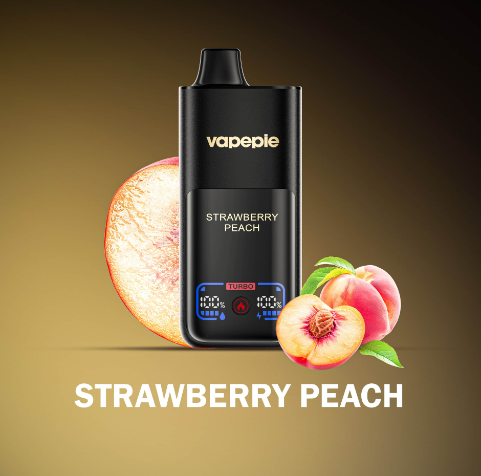 STRAWBERRY PEACH – VAPEPIE MEGA 70000 ZACIĄGNIĘĆ