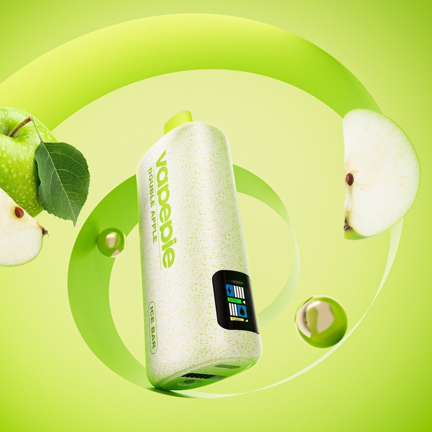 VAPEPIE PowerGo 9800 PUFFS – PODWÓJNE JABŁKO