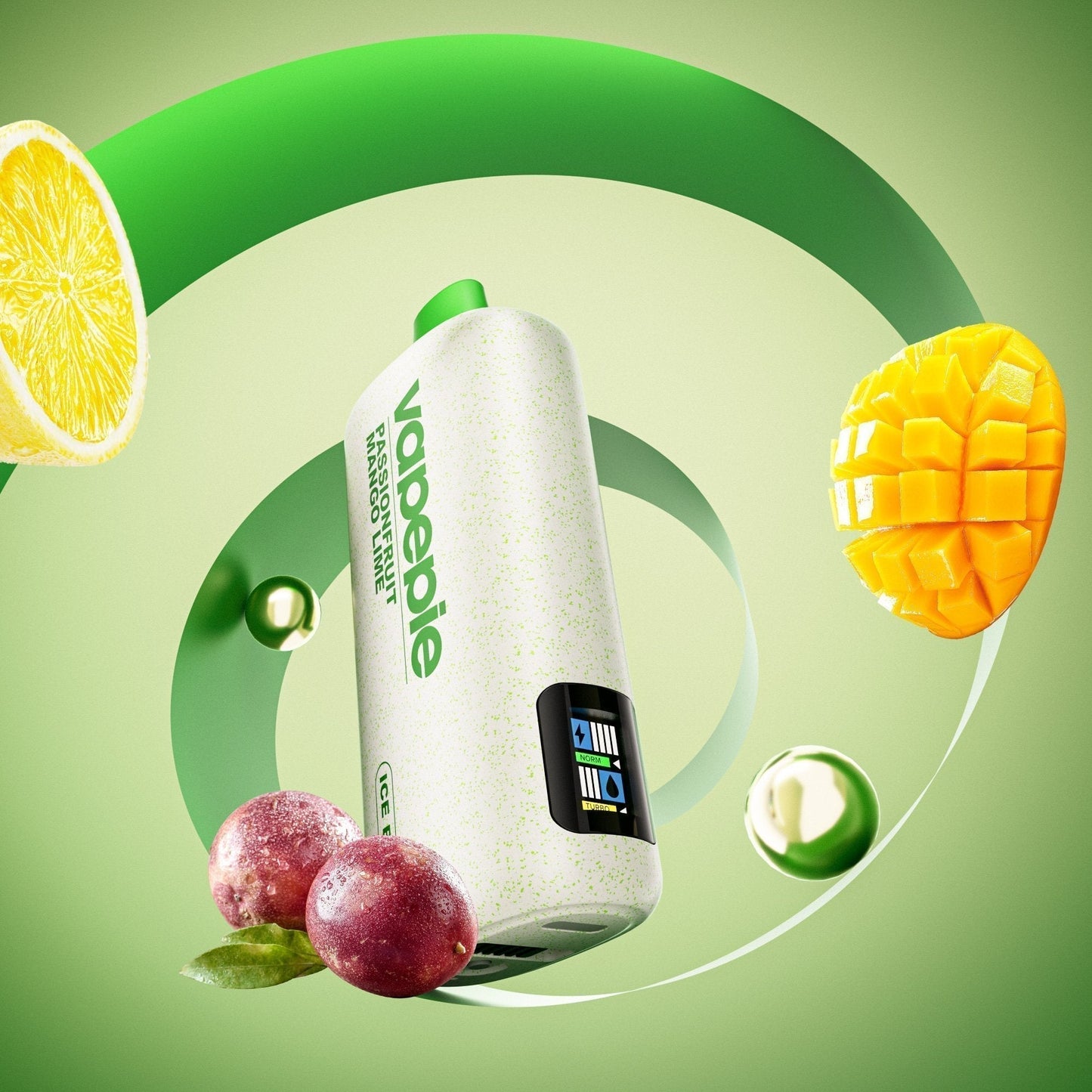 VAPEPIE PowerGo 9800 PUFFS – MARACUJA MANGÓ LIME